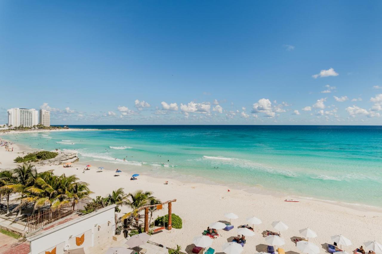 *Turquoise Escape- Beachfront Studio By Casa Paraiso* Cancún Exteriér fotografie