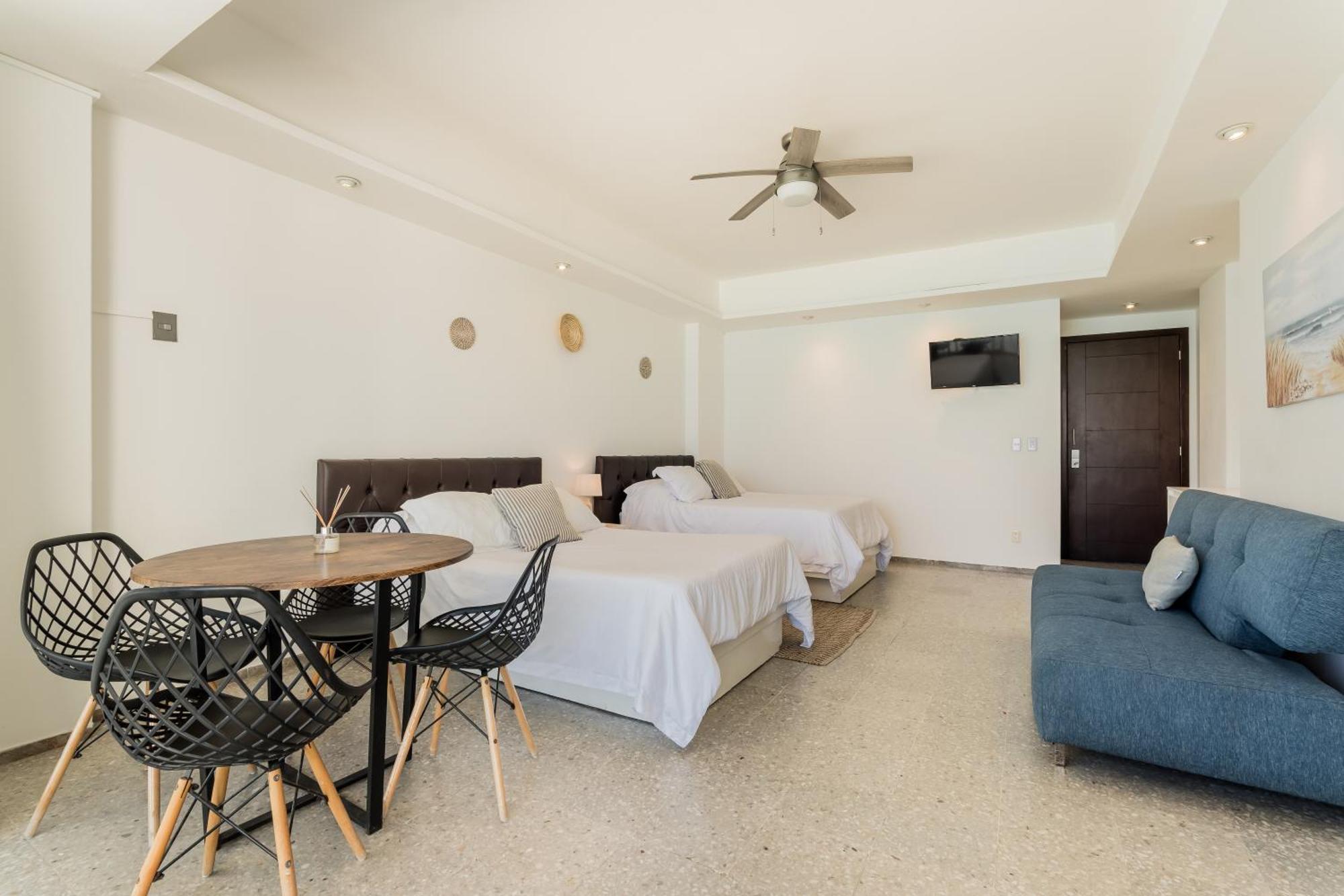 *Turquoise Escape- Beachfront Studio By Casa Paraiso* Cancún Exteriér fotografie